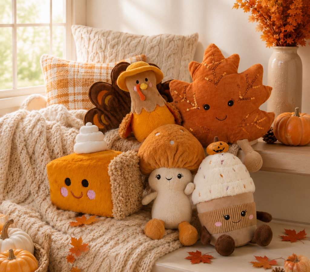 plush fall maple leaf giftcraft